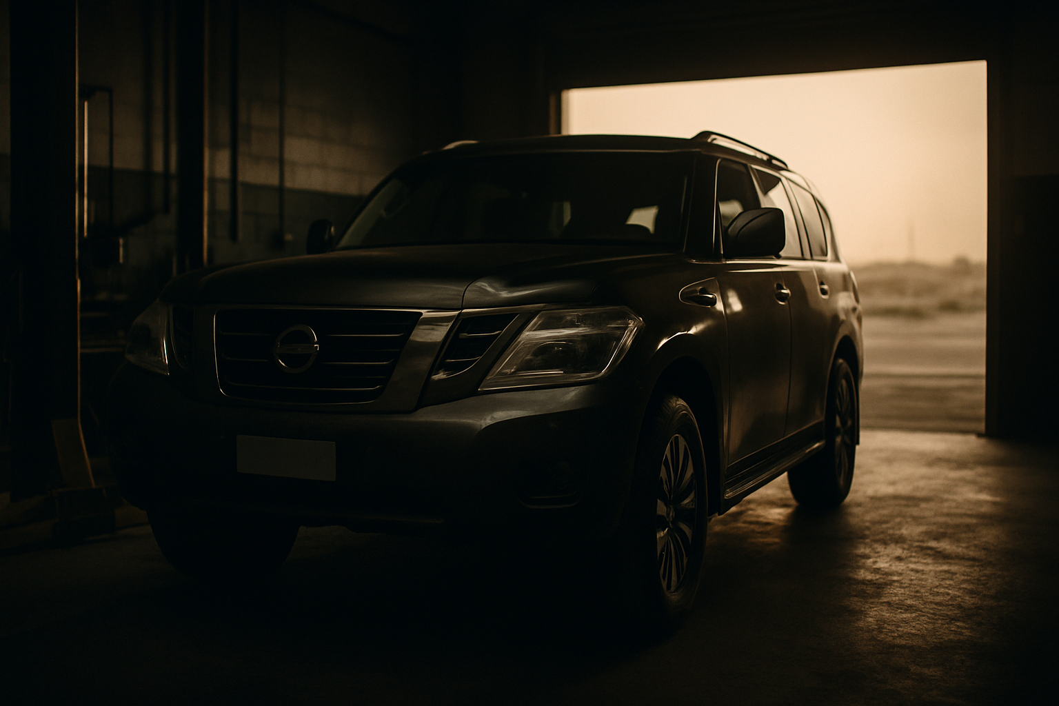 Illustration for this article: a large SUV in a workshop or desert setting. Not a photograph of a customer's vehicle.