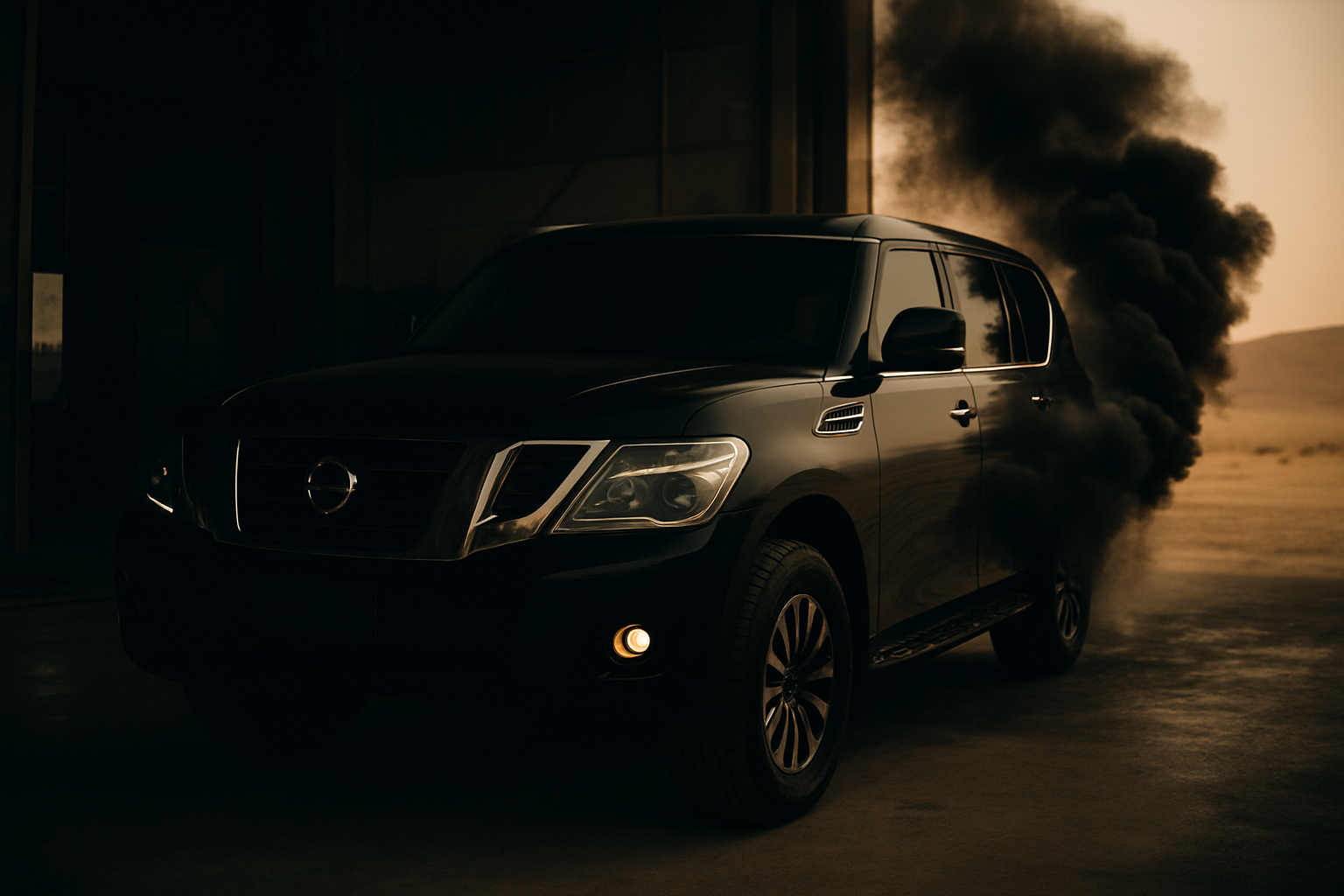 Illustration for this article: a large SUV in a workshop or desert setting. Not a photograph of a customer's vehicle.