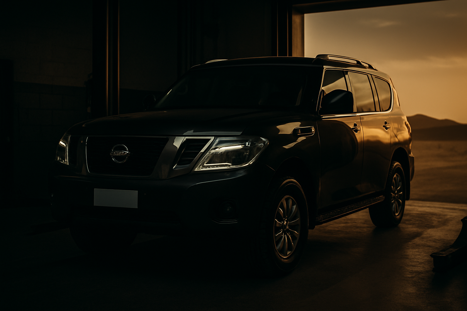 Illustration for this article: a large SUV in a workshop or desert setting. Not a photograph of a customer's vehicle.