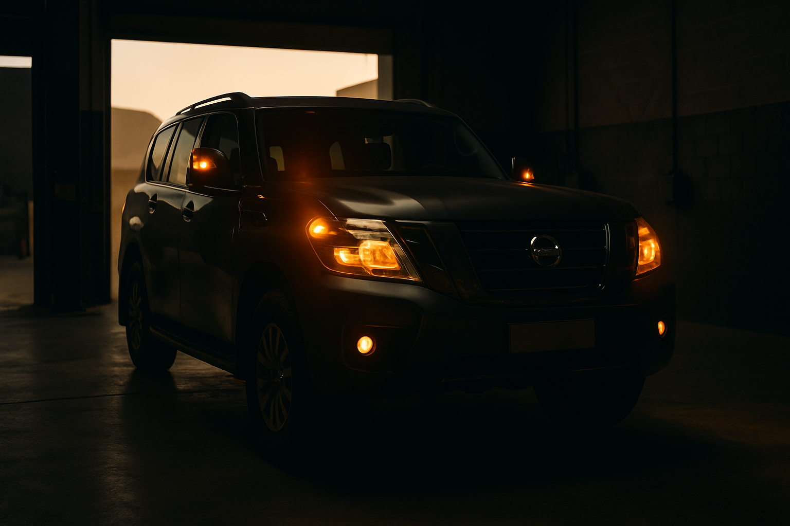 Illustration for this article: a large SUV in a workshop or desert setting. Not a photograph of a customer's vehicle.