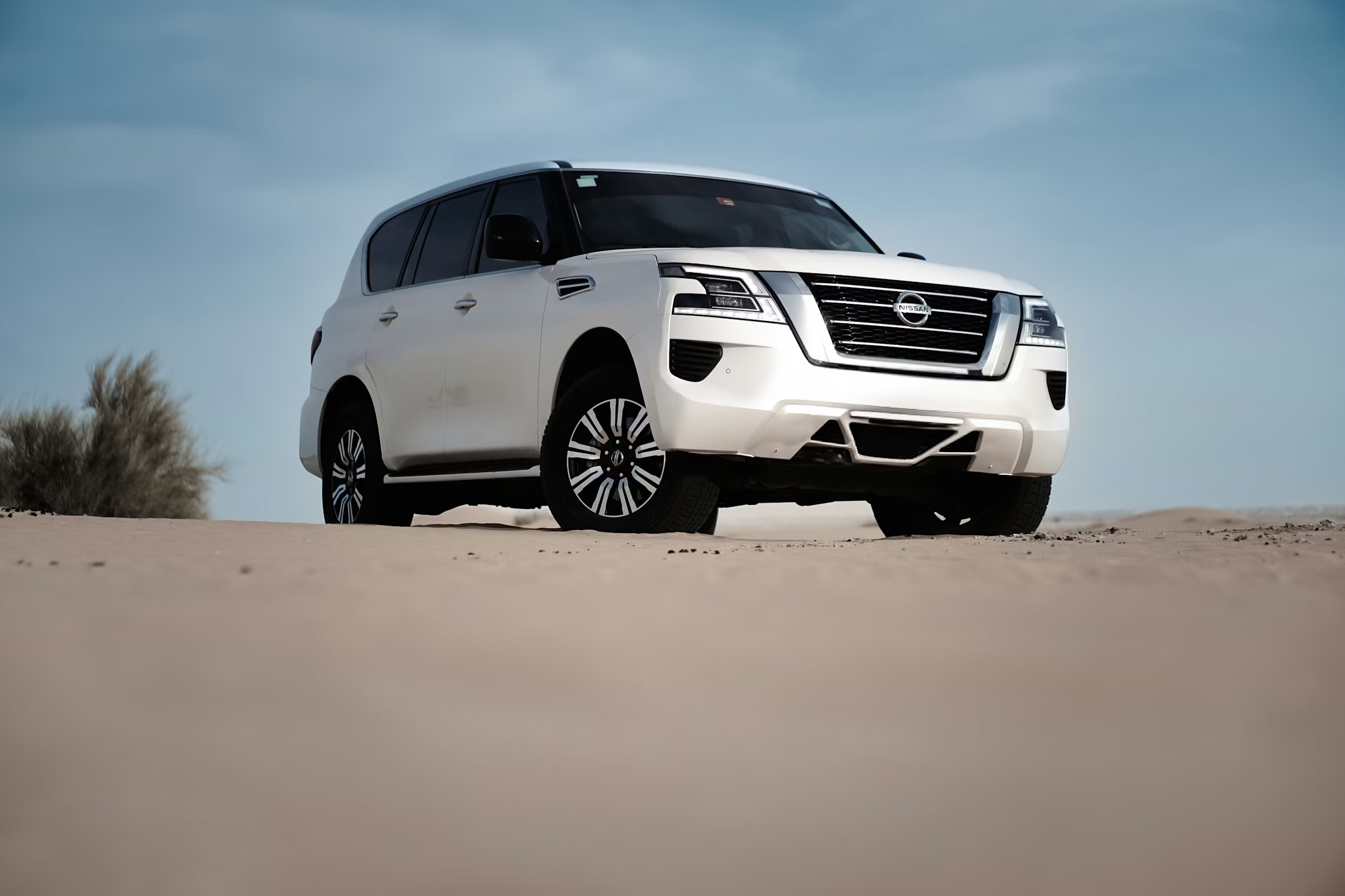 Nissan Patrol Y62 in Dubai desert